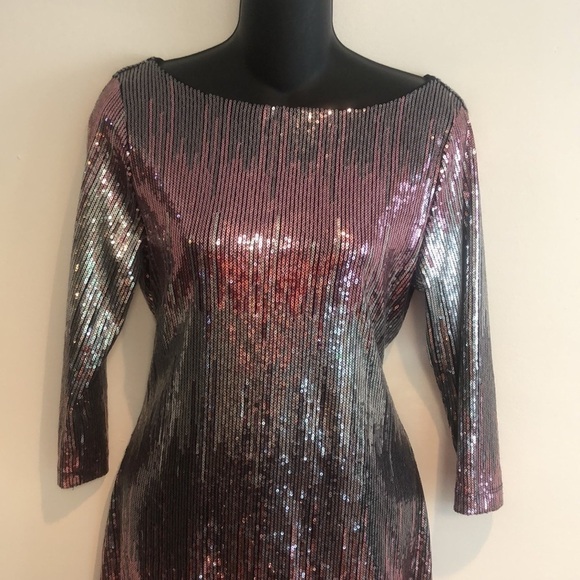 Karen Kane Sequin Sheath Dress size medium - Picture 3 of 9